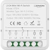 Xenon Smart İkili Wi-Fi Akıllı Anahtar (16A 220V R&ouml;le) İki Y&ouml;nl&uuml; Işık Şalteri R&ouml;le Mod&uuml;l&uuml; Mobil Uygulama Denetimli Tuya Uyuml