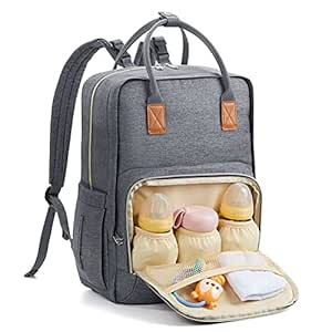 leather changing backpack