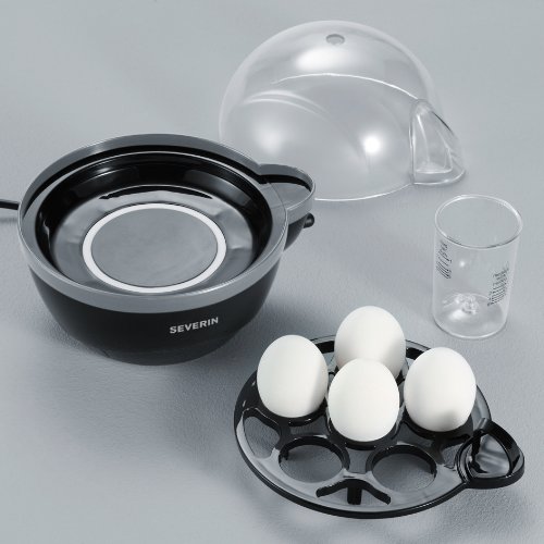 Severin EK 3056 Eierkocher 1-6 Eier, schwarz-grau - 4