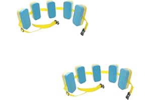 MISNODE Lot de 2 ceintures d'entraînement de natation, flotteur de sécurité aquatique, en mousse EVA, ceinture de flottaison pour enfants et adultes