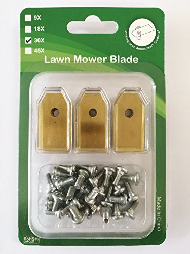 Titan 30 Messer titanbeschichtet (0,75mm / 3,1g)beidseitig für den Husqvarna Automower / Gardena R40Li, R70Li - 2
