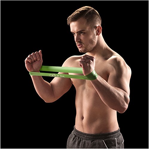Fitnessbänder – Set mit 6 Fitnessbändern inkl. großem Übungsband – Das beste elastische Stretch-Band für Ihr Fitnesstraining Pull-Ups Pilates + Yoga – Widerstandsbänder/Fitnessbänder erhalten Sie Fit – Widerstandsrohr und Gummiband fürs Training- Elastische Bänder/Thera-Bänder für Körper Beine Arme Schultern Männer + Frauen - 3