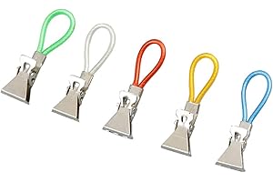 MenYiYDS -Gancho para toalla, gancho, clip, paño de cocina, clip sin coser, para colgar, 15 piezas