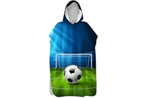 TREER-SHOP Beach Towel Hooded Poncho, Treer Quick Dry& Light Weight Changing Bath Robe with Hood, Ideal for Adult Woman & Man Child Swimming, Surfing, Bathing, Travel Towel