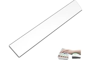 LEXONELEC Handgelenkauflage Zum Full Size Mechanische Wireless Bluetooth 5.1 Beleuchtet Gaming PC Tastatur Ergonomisch Memory Foam Faux Leder Wrist Rest Anti Skid Gummi Basis Weich Für Game Office Typing-Weiß