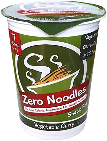 Zero Noodles Vegetable Curry Snack Pot 230g (Pack of 5)