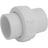 NDS WU-1500-S PVC Boru Ek Par&ccedil;ası, 1-1/2-İn&ccedil; Kayma Birliği, &Ccedil;izelge 40, EPDM O-ring, Beyaz