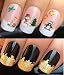 CHRISTMAS NAIL DECALS WATER TRANSFERS STICKERS ART SET #847. PLUS GOLD LEAF SHEET FOR CUSTOM DESIGNED NAIL! XMAS SEASONAL HOLIDAY GLITTER STICKERS SANTA FATHER SNOWMAN SNOWMEN FESTIVE BOWS BELLS TREE PENGUIN HAT 3D WRAPS & STUNNING 24KT GLIZZY GOLD LEAF FOR FULL HOLLYWOOD NAILS! ALL CAN BE USED WITH NATURAL GEL ACRYLIC STICK ON NAILS! USE ALONE OR WITH GLITTER DUST CAVIAR BEADS ALLOYS DECORATIONS CONFETTI FIMO SHAPES TAPE PENS RHINESTONES - GET CREATIVE!