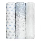 aden + anais seidig weich Swaddle, Metallic Blue Moon Birke, 3 Stück
