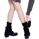 Street27® Leg Warmer For Women Retro Style Leg Warmer Ribbed Knitted Leg Warmer Long Boot Socks Athletic Leg Warmer Cuff Ankl