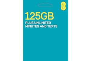 EE 125GB Data Sim includes £30 pre-paid credit, 125GB Data, Unlimited minutes & unlimited texts