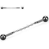 14G industriële barbell 38 mm industriële bar sieraden buitendraad