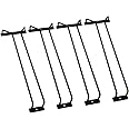 MBCARE Wine Glass Rack, Under Cabinet Wine Glass Holder Alloy Steel Stemware Glass Rack - Hanging Stemware Wine Glass Holder For Kitchen Cabinet & Bar (4 Pack) Black, Hanging Shelves