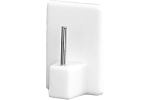 STYLELEX Gardinenhaken Klebehaken Selbstklebend Haken Weiß für Gardinenstangen Vitragestangen Gardinenhalter (4)