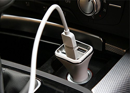 Kfz Auto LadegerÃ¤t, Handy LadegerÃ¤t Auto 3.4A/5V Dual USB Digitalanzeige fÃ¼r iPhone iPad Samsung Smartphone Tablet