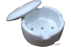 LAMORELL LIGHTDESIGN Caja de derivación de porcelana ø70 mm - 4 salidas. Colores: blanco y negro (blanco)