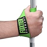  Foxter Fitness single-loop gimnasio correas levantamiento de peso correas de muñeca Apoyo Pesado Deber de formación, verde