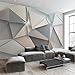 Produktbild HOMEEN HD Wandbild Bilderwand-Papier-3D Moderne TV Hintergrund Wohnzimmer Schlafzimmer Abstrakte Kunst Tapete Geometrische Wandverkleidung Tapeten, 350x245 cm (137,8 von 96,5 in)