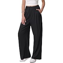 HMIYA Cordhose Damen Weites Bein - Bequeme Palazzo Hose Mit Hoher Taille