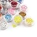 48 Pcs HOLOGRAPHIC IRIDESCENT GLITTER EXTRA FINE POWDER NAIL BODY FACE ART CRAFT