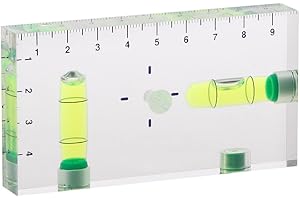 GUMEI High Precision Transparent Two Direction Magnetic Level Bubble Mini Level