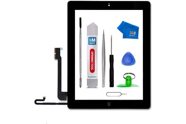 MMOBIEL Écran tactile compatible iPad 4 (Noir) 9.7 Pouces 2012 avec Digitizer préassemblés et Kit d'outils inclus