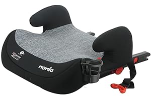 nania Siège auto rehausseur bas TOPO EASYFIX groupe 3 (22-36 kg) - fabriqué en France - Silver