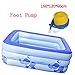 Produktbild Umwelt- und stilvolle aufblasbare Badewanne Familie Schlauchboot Bad aufblasbarer Swimmingpool verdicken Isolierung Baby-Swimmingpool Bad Kunststoff Falten Badebottich-Ozean-Ball Pool Planschbecken Wasserspielplatz Elephant YANGFF- Aufblasbare Pools ( ausgabe : Foot Pump , größe : 160*120*60cm )