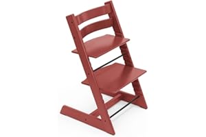 Tripp Trapp Chair from Stokke, Warm Red - Adjustable, Convertible Chair for Toddlers, Children & Adults - Convenient, Comfortable & Ergonomic - Classic Design