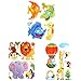 Produktbild Wand/Fenster 3D Sticker für Kinder, selbstklebend, 3 Bögen