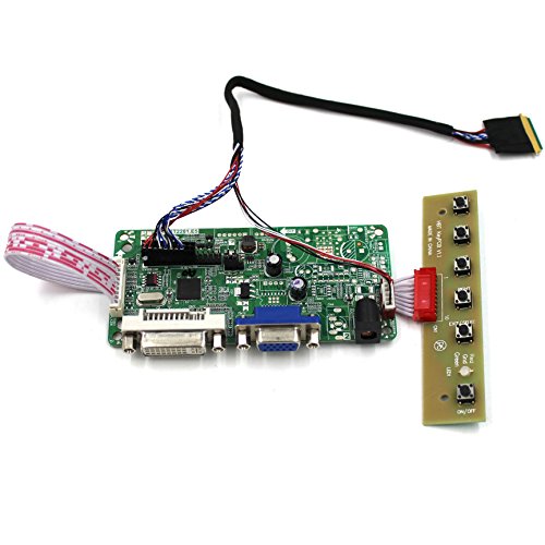 DVI + VGA Controller Board Kit LCD Treiber Board für LTN140AT02 LTN156AT17 1366x768 40Pins LCD Bildschirm