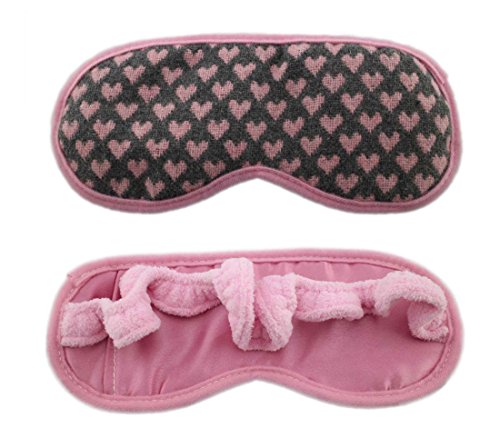 ME-1110A Eye Mask with Cooling Gel, Velour Strap - Pink