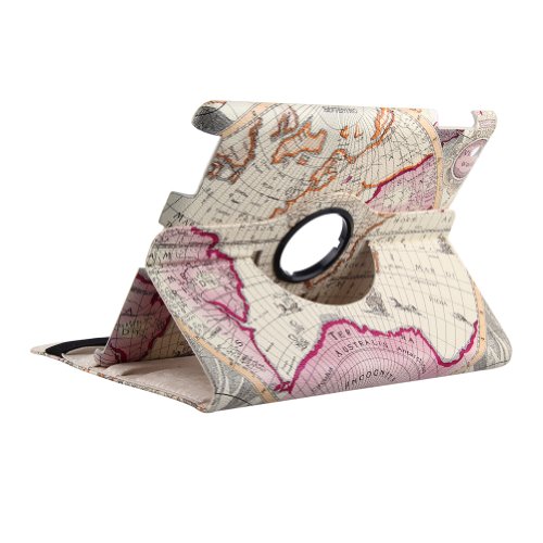 Generic Slim PU Leder Flip Case tasche 360°Drehbar Schutz Hülle Hard Cover für ipad mini