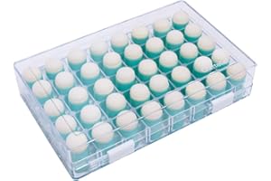 Craftelier - Schachtel mit 40 runden Schwämmen in Fingerhutform zum Auftragen von Farben auf Scrapbooking | Schachtelgröße ca. 12 x 18, 8 x 3,7 cm und Fingerhutdurchmesser ca. 1,7 cm