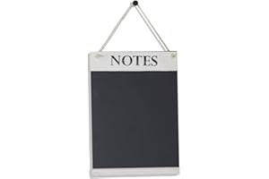 Chalkboards UK Lavagna Note Cucina, Legno, Lavaggio Bianco, W21 x H30 cm