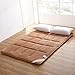 Produktbild EEvER Schlafmatte Bequeme Matratze Faltbare Tatami-Fußmatte, Dünne Faltbare Kissenmatten Flanell Docht Waschbar Rutschhemmend Atmungsaktiv-Grau 150x200 cm (59x79 Zoll)