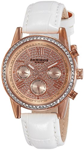 Akribos XXIV Damen-Armbanduhr Analog Quarz AK871WTR Akribos XXIV Damen-Armbanduhr Analog Quarz AK871WTR