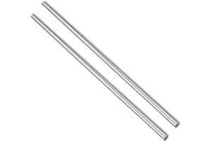 HOCPKOT Eje lineal de 10 mm, 2 unidades de 10 mm x 400 mm, guía lineal horizontal, eje de precisión, rodamiento lineal, barra redonda