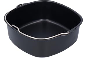 MUMISUTO Beczka do ciasta, naczynie do pieczenia, forma do ciasta żelazna frytownica forma do ciasta beczka akcesoria do frytownicy powietrznej HD9925 HD9860 HD9905 01, akcesoria do frytownicy powietrznej (22 cm)