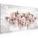 Produktbild Bilder Blumen Rosen Wandbild 100 x 40 cm Vlies - Leinwand Bild XXL Format Wandbilder Wohnzimmer Wohnung Deko Kunstdrucke Rosa 1 Teilig - MADE IN GERMANY - Fertig zum Aufhängen 022312b