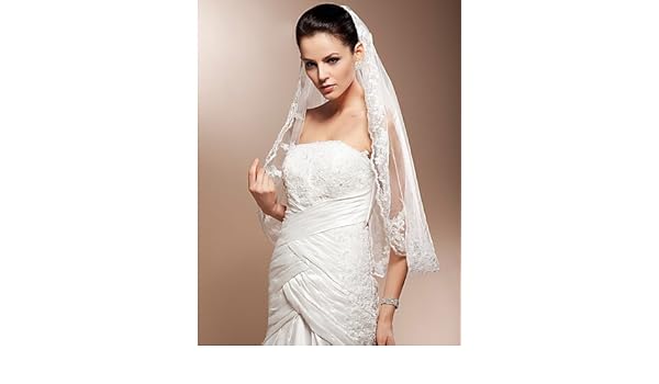 Buy Aukmla 1 Tier Waist Wedding Veil Bridal Hair Accessories With
