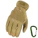 Produktbild MECHANIX WEAR FASTFIT Einsatz-Handschuhe, optimale Passform, atmungsaktiv & Touchscreen fähig + Gear Karabiner in Coyote & Multicam Größe: S, M, L, XL (S, Coyote)