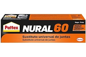 Pattex Nural 60 Sustituto universal de juntas, sellador de juntas para automoción e industria, silicona selladora para juntas de culata, cajas de cambio y más, 1 x 40 ml