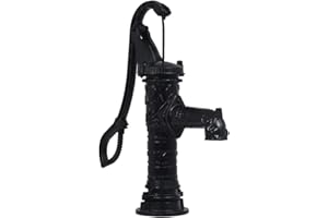 vidaXL Garden Hand Water Pump Cast Iron Well Farm Irrigation Outdoor Ornament