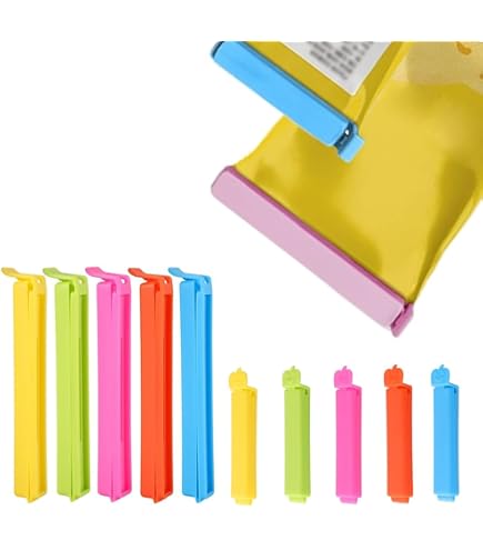 40 Pezzi Chiudi Sacchetti, 7/11Cm Mollette Alimenti, Colorate Clip