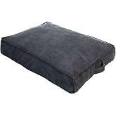 SAPIEN HOME Yer Minderi 60x40cm &Ccedil;ıkarılabilir Kılıflı ve Yıkanabilir (ANTRASİT)