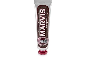 Marvis Pasta de dientes Selva Negra de chocolate y cereza, 75 ml, dentífrico para higiene dental, elimina la placa y cuida las encías, frescor duradero