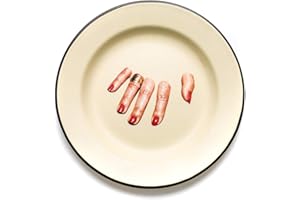 SELETTI Cuenco de Metal esmaltado de la colección «Toiletpaper» diámetro 26cm. Dedos.