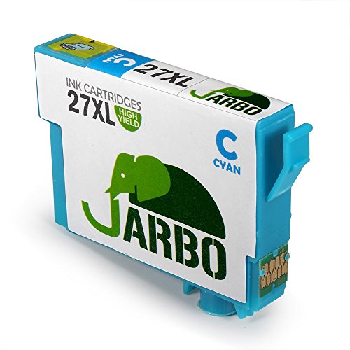 JARBO Kompatibel 27XL Tintenpatronen (2 Schwarz,1 Cyan,1 Magenta,1 Gelb) Hohe Kapazität kompatibel zu Workforce WF 3620 3640 7610 7620 7110 Drucker - 3