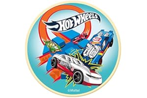 Dolce idea CIALDA in Ostia Personalizzabile Macchine Forma Rotonda diam. 20 cm, Decorazione per Torta